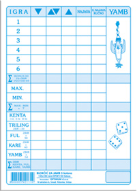 Tabela za stampanje jamb YUMB (JAMB)